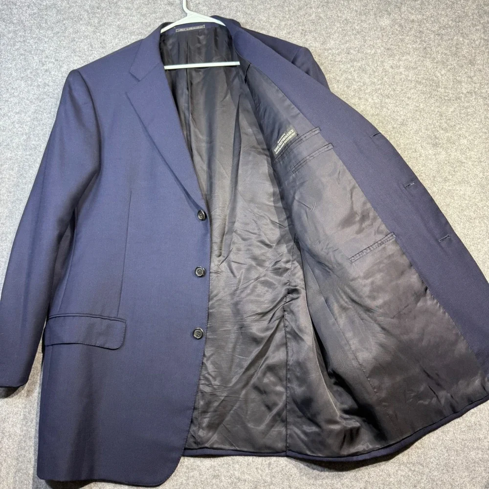 Ermenegildo‎ Zegna at Neiman Marcus Men's Navy Wool Blazer Suit Jacket Size L